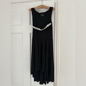 Un Deux Trois Pleated High-Low Party Dress Black Size 12 from Nordstroms